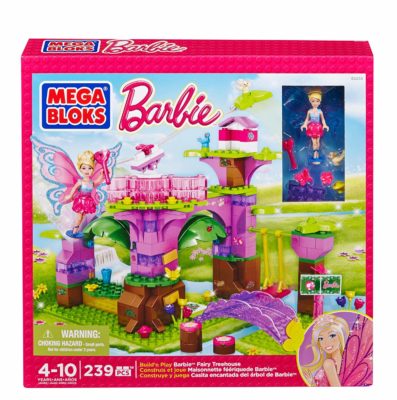 This is an image of a mini fairy barbie treehouse playset. 