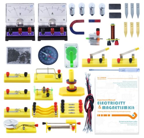 this is an image of a basic circuit learning starter kit for kids. 