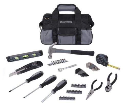 this is an image of a repair took kit set for men. 