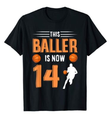 this is an image of a 14 basketball shirt for men. 