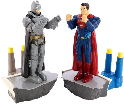 Batman v. Superman fighting toy figures