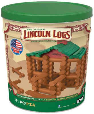 This is an image of boy's building blocks by Lincolin Logs