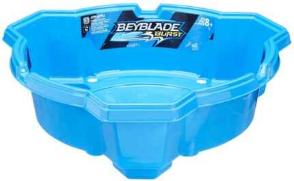 This is an image of kids beyblade blue stadium