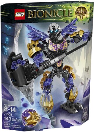 This is an image of LEGO bionicle onua uniter of earth toy designed for kids