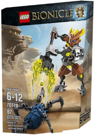 This is an image of LEGO bionicle Protector of stone building kit for kids