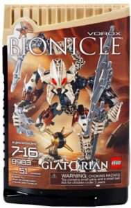 This is an image of LEGO bionicle vorox toy designed for kids