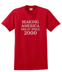 Birthday Gifts For All 18th Making America Great Since 2000 T Shirt Clothing