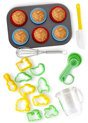 This is an image of kid's 24 pieces baking set in varicolors