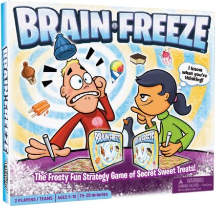 This is an image of brain freeze board game by Mighty fun