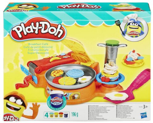 This is an image of Play Doh Set Breakfast Cafe Set For kids