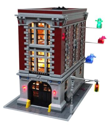 this is an image of a lighting kit for Ghostbusters firehouse headquarters set. 