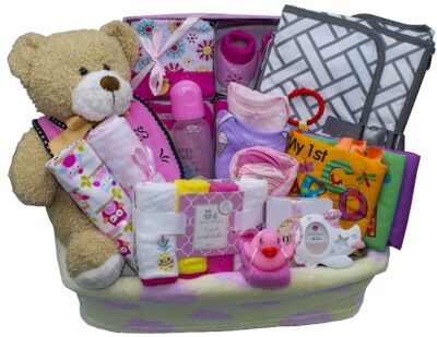 This is an image of girl's gift basket idea 