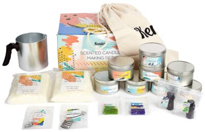 this is an image of candle making gift set for kids and adults. 