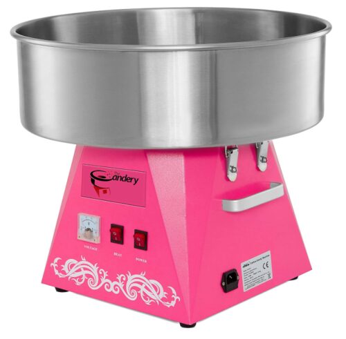 this is an image of a pink candy floss maker.