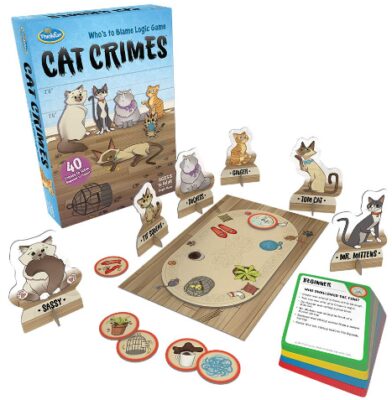 This is an image of kids board game named cat crimes 