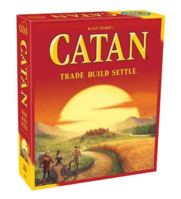 This is an image of a catan strategic card game designed for the whole family. 