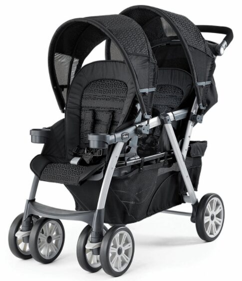 black double stroller for babies 