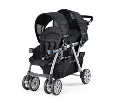 this is an image of a Chicco Cortina together double stroller for babies. 