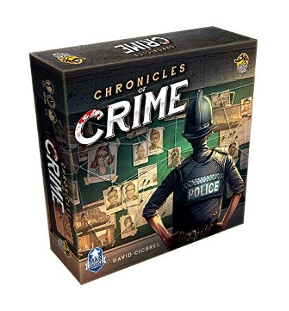 this is an image of a Chronicles of Crime board game for kids.