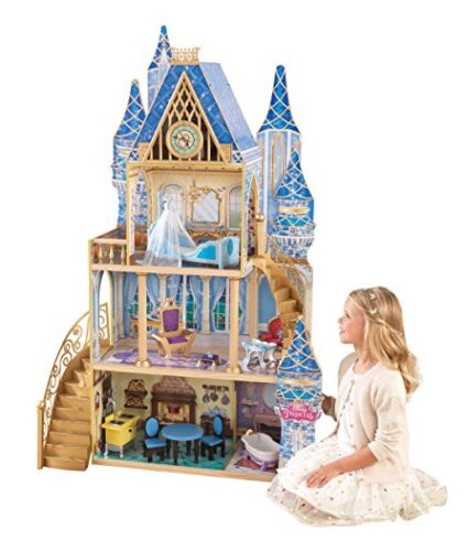 this is an image of a Cinderella royal dreams dollhouse for little girls. 