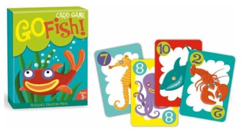 this is an image of a classic card game with gift box for kids. 
