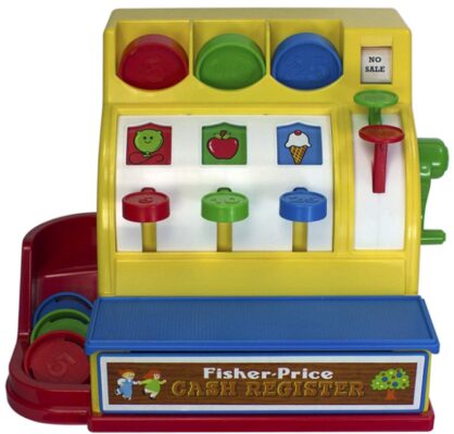 This is an image of fisher-price classics cash register for kids