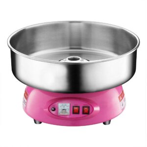 Clevr Compact Commercial Cotton Candy Machine Party Candy Floss Maker Pink
