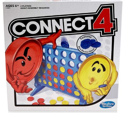 This is an image of connect 4 strategy board game 