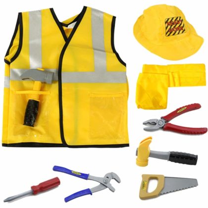 yellow construction worker toys kit