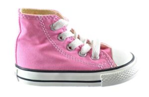 this is an image of a pink Converse all star Chuck Taylor for kids.