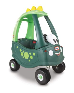 this is an image of a cozy coupe dino for kids. 
