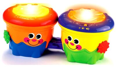 this is an image of a crawl-along drum roll for infants.