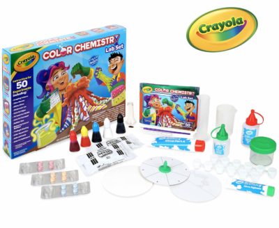 This is an image of a kid's chemistry set by Crayola. 
