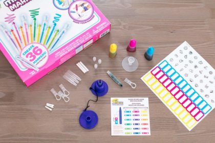 Marker Craft Kit for Kids Features 36 Mini Marker Components