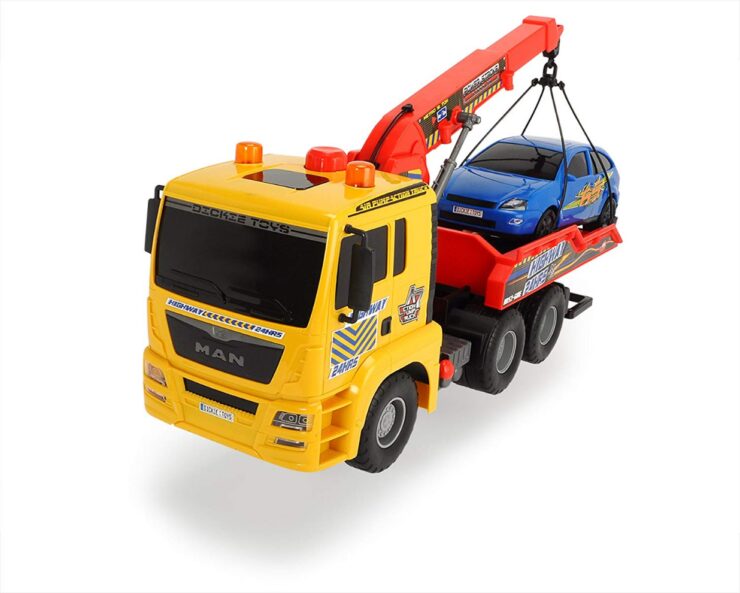 this is an image of a DICKIE TOYS Air Pump Action Tow Truck