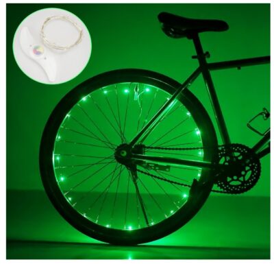 this is an image of a kid's wheel light for bikes. 