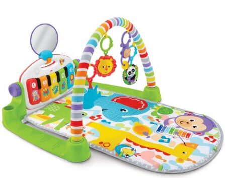 This is an image of kick and play piano gym for kids by Fisher-Price