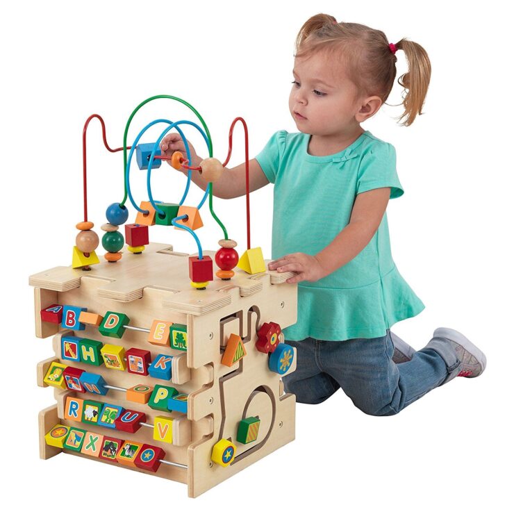 Deluxe activity cube designed for kids