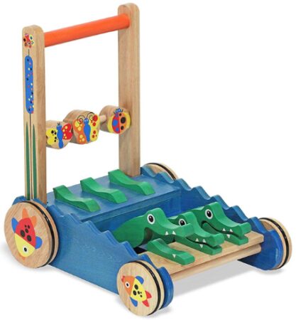 This is an image of Alligator Wooden Push Toy and Activity Walkers
