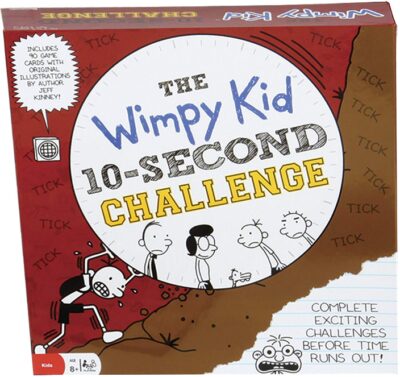 This is an image of a 9 Year Old kid 10 second challenge board game