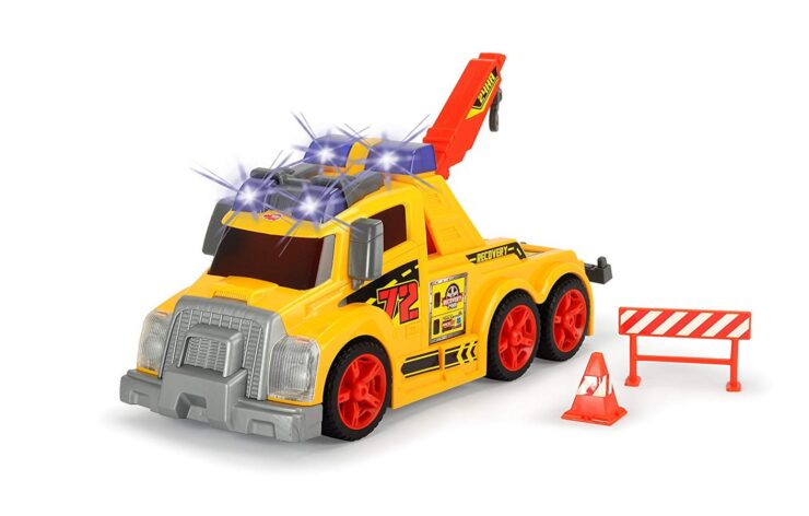 this is an image of a Dickie Toys Light and Sound Tow Truck