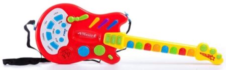 This is an image of kid's electronic toy guitar