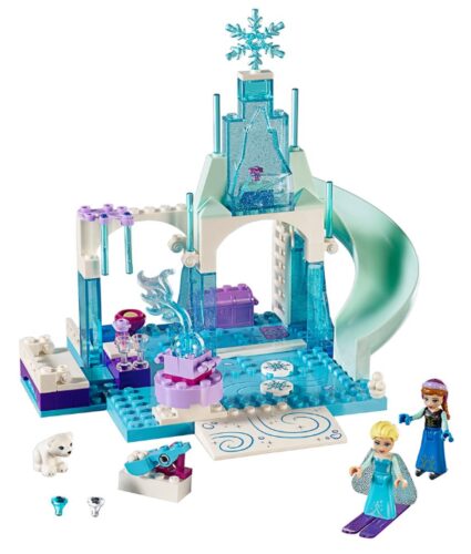 this is an image of a Disney Frozen Anna & Elsa's playground building set for little girls.