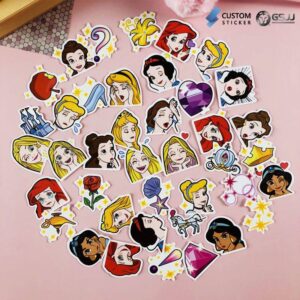 Disney Princess Cartoon Custom Stickers