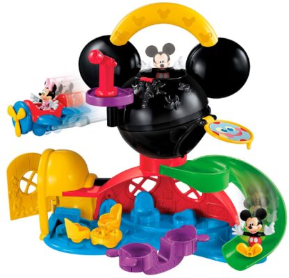 This is an image of This is an image of the disney mickey mouse fly n slide clubhouse