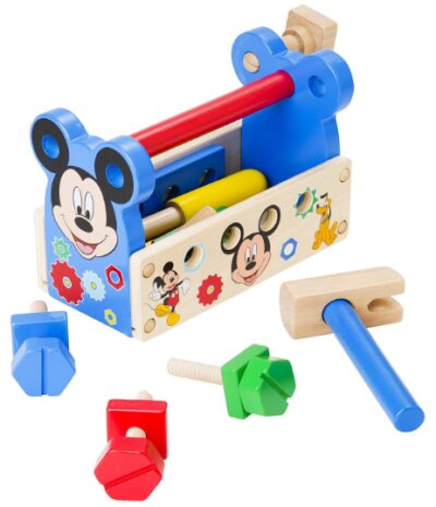 This is an image of Disney mickey mouse wooden tool kit