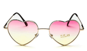 aviator sunglasses pink heart for girls