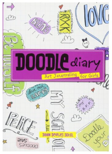 this is an image of a doodle diary guide book for teens.