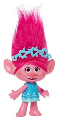 this is an image of an DreamWorks Trolls Poppy doll. 