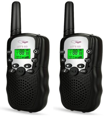 This is an image of boy's walkie talkies in black color